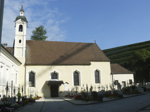 Kloster Neustift bei Brixen, in dem sich Oswald 1411 einpfründete, im August 2015. Der Link führt zum größeren Foto.