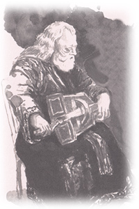 Grafik aus dem 2. Band der Gesamtausgabe von Grimms Märchen; Link zur Seite von HENRIK SCHRAT