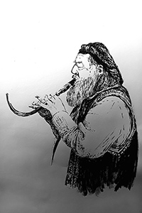 Grafik aus dem 5. Band der Gesamtausgabe von Grimms Märchen; Link zur Seite von HENRIK SCHRAT