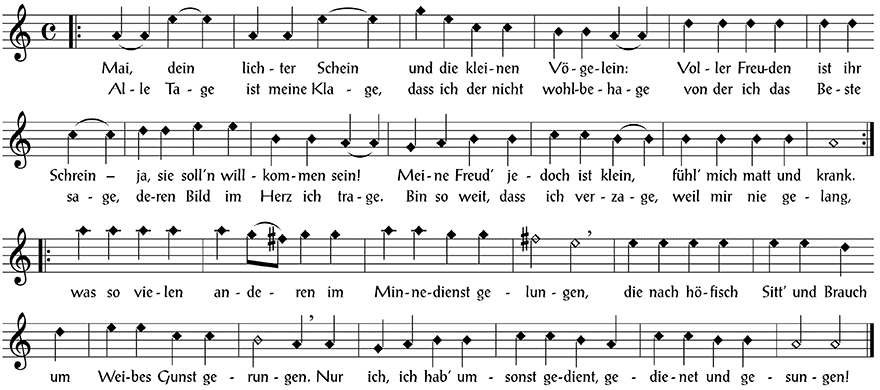 »Mai, dein lichter Schein«. Ein Klick auf die kleine Darstellung führt zu einer größeren Datei in Druckqualität.